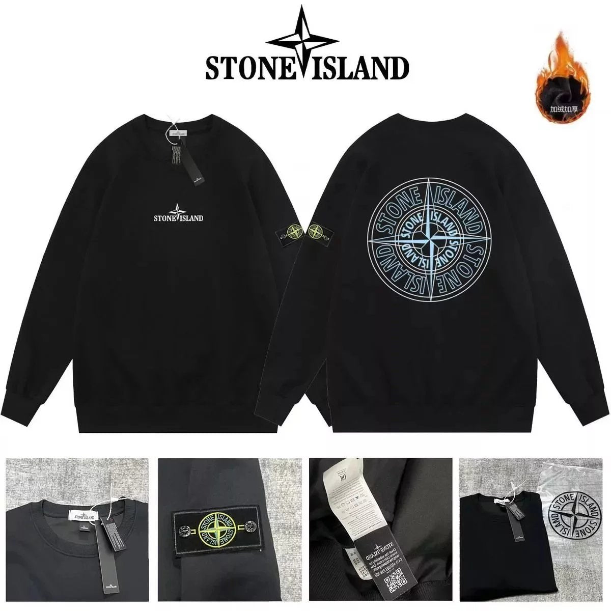 Stone Island Hoodie High Street Fashion Brand Long Sleeve T T-shirt Sweater1-40