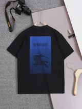 Burberry T-shirt Letters logo Gradient Crew Neck Short Sleeve25ss New Pure Cotton Unisex Style T T-shirt Base Shirt Tee Shirt OS Loose design