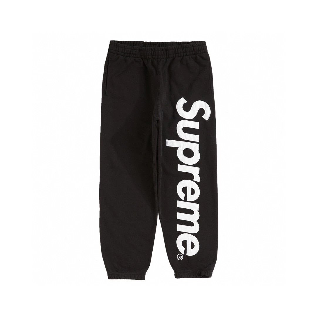 Supreme Sweatpants Top Version Embroidery New Campus Men's and Women's Same Casual Sports Trousers Pants