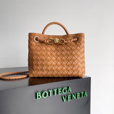 Bottega Veneta Women's Bag Top version 【Level Surrogate Shopping】Home New andiamo Handbag Woven Bag Horoscope Buckle Briefcase Large45cm Shopping Bag Tote Bag tote Bag Handbag Shoulder Crossbody Bag24New Women's Bag New Color Idle Style Square Pocket Bag