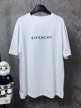 Givenchy T-shirt Reversible Letter Print logo round Neck Short Sleeve25ss New pure cotton T Unisex T-Shirt OS Loose Fit Base Shirt Top Half Sleeve T-Shirt