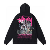 Stussy Hoodie Original Label Delivery2023New Classic Printing Black8Sweater STU World Tour tu Western Youth Pullover