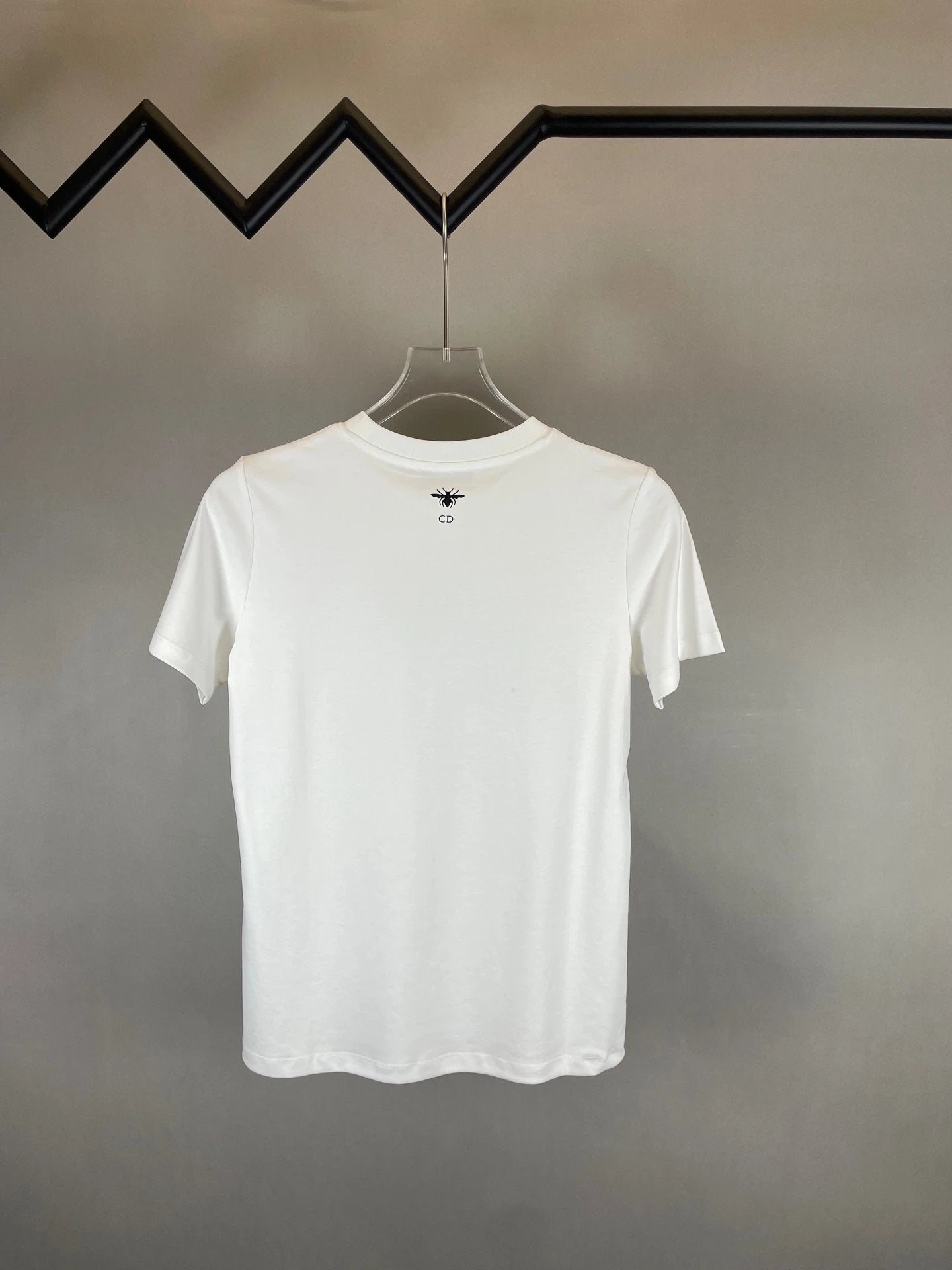 Dior T-shirt Chest Castle Print logo round Neck Short Sleeve25ss New pure cotton T Unisex T-Shirt OS Loose Fit Base Shirt Top Half Sleeve T-Shirt