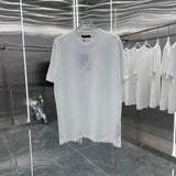Louis Vuitton LV T-shirt Chest Embossed Pattern logo round Neck Short Sleeve25ss New Pure Cotton Unisex Style T T-shirt OS Loose Fit Base Shirt Half Sleeve T-Shirt Top Half Sleeve