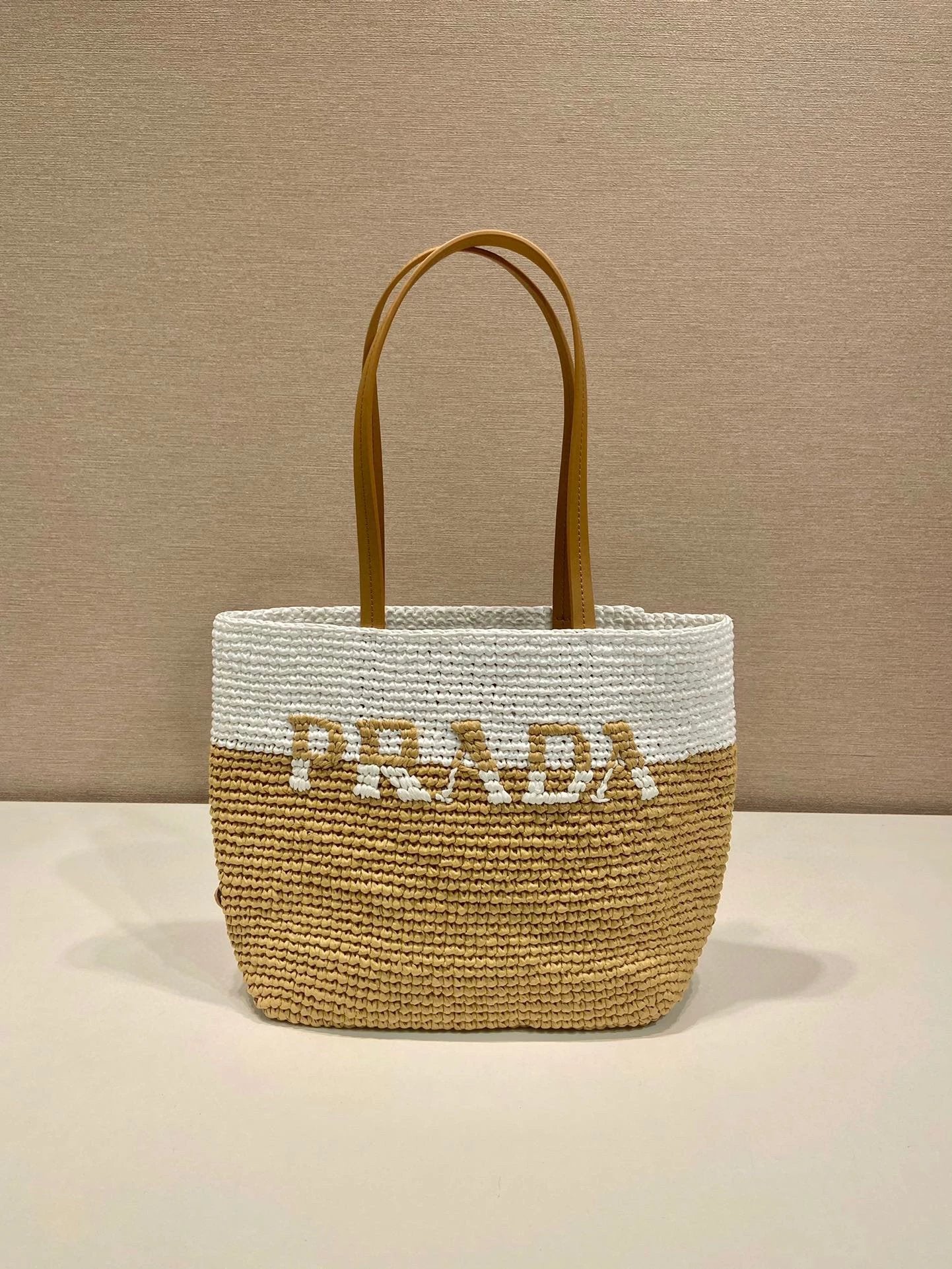 PRADA Bag Top version Original Order Latest Fiber Raffia Tote Bag European and American Fashion Large Capacity Totes Middle Ancient Women's Woven Shopping Bag Casual Straw Handbag Shoulder Bag Messenger Bag Women's Bag Women's Bag1BG442Large Size1BG454Sma