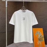 Louis Vuitton LV T-shirt Chest Letter Embroidery logo round Neck Short Sleeve25ss New pure cotton T Unisex T-Shirt OS Loose Fit Base Shirt Top Half Sleeve T-Shirt