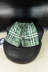 Burberry Shorts Large Plaid Pattern logo Five-point Shorts25ss New Drawstring Casual Summer Pants American Style5Two-in-One Casual Sweatpants for Men and Women, Pure Cotton Joggers