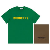Burberry T-shirt Classic Style Front Logo logo round Neck Short Sleeve25ss New Pure Cotton Unisex Style T T-shirt OS Loose Fit Base Shirt Top Half Sleeve T-Shirt