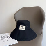 Arc'teryx Hat Brand Logo logo Fisherman Hat Casual Sun Protection Plain Face Covering Sunshade Outdoor UV Protection Versatile Flat Top Bucket Hat