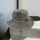 Louis Vuitton LV Hat Letter Patch logo Fisherman Hat Casual Sun Protection Face Covering UV Protection Outdoor Versatile Flat Top Bucket Hat