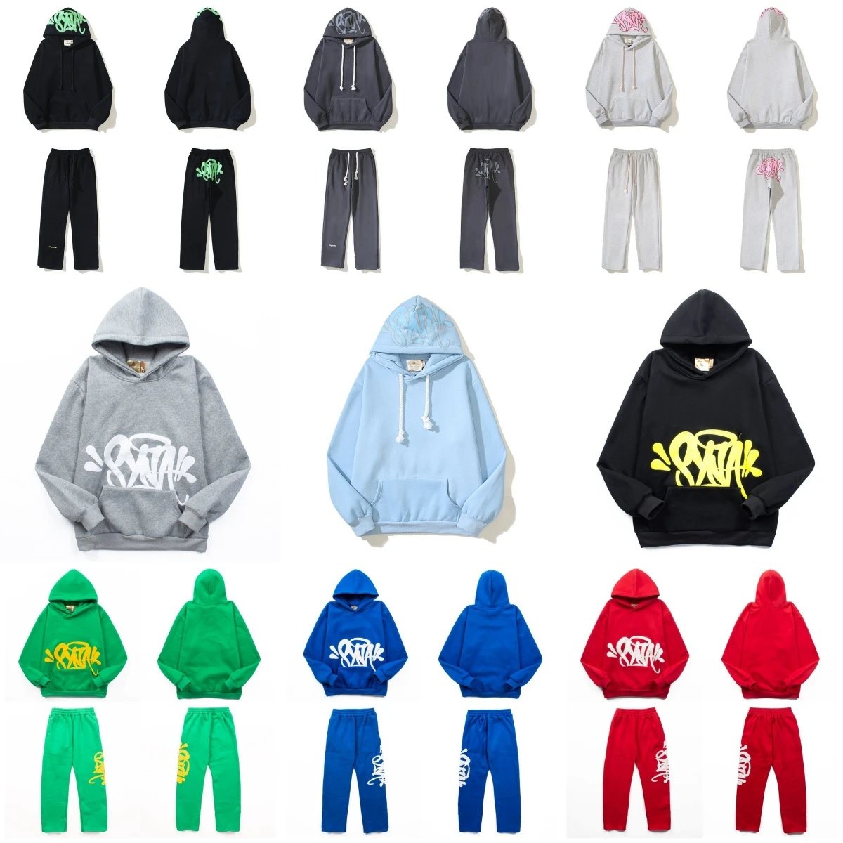 Syna World Hoodie Drill Fashionset-007Fashion Brand Fashion Sweater Suit Sweatpants