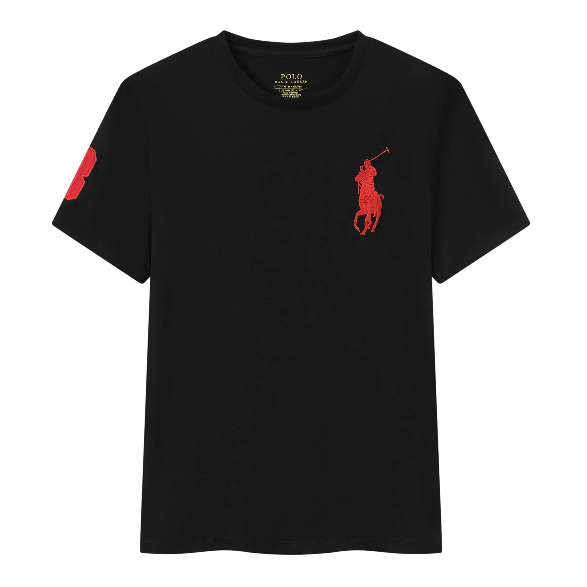 Ralph Lauren T-shirt D77Summer New Cotton round Neck Short Sleeve Men T T-shirt Solid Color Casual Fashion Half Sleeve Bottoming Shirt-CY