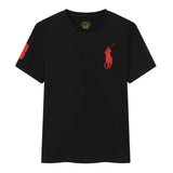 Ralph Lauren T-shirt D77Summer New Cotton round Neck Short Sleeve Men T T-shirt Solid Color Casual Fashion Half Sleeve Bottoming Shirt-CY