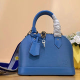 Louis Vuitton LV Women's Bag Top version Classic Chessboard Plaid Presbyopic Shell Bag Handbag Crossbody Shoulder Bag23New Water Ripple Cowhide Series New Handbag Shell Bag Women's Bag
