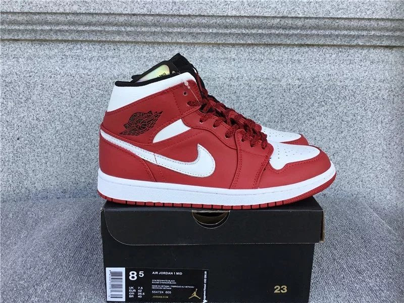 Air Jordan 1 Mid shoes New All-Match Trendy Men's Casual Sports Shoes