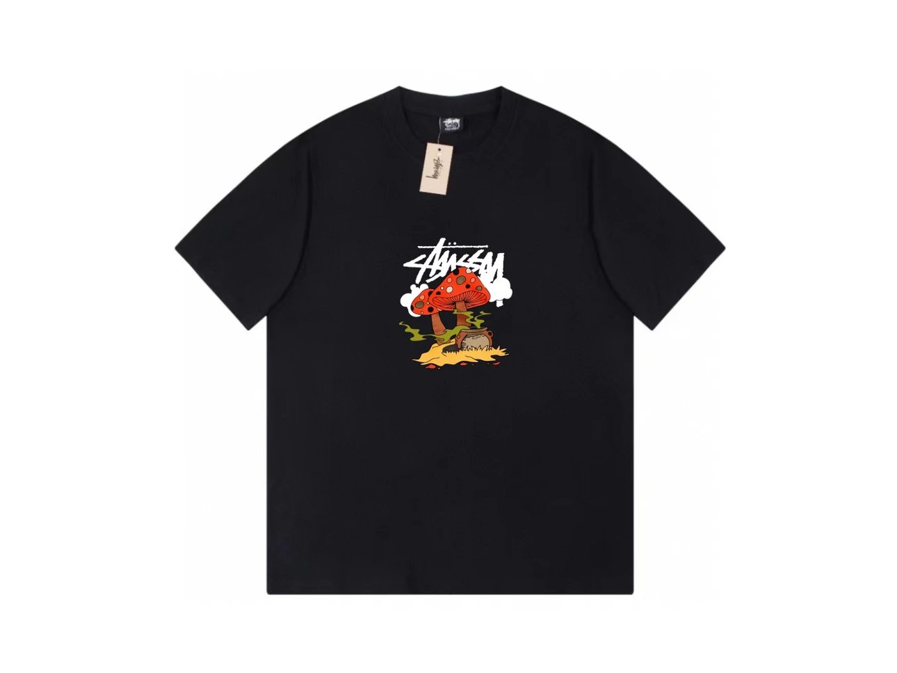 Stussy T-shirt Top Version Counter Same Style Pure Cotton Summer Men's and Women's Same Fashion Loose All-Matching2024New Short Sleeve T T-shirt