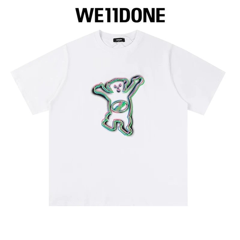 We11done T-shirt Top Spring and Summer New Large Letter Bullet Screen LOGO Simple Short Sleeve T T-shirt Loose Fashion Brand