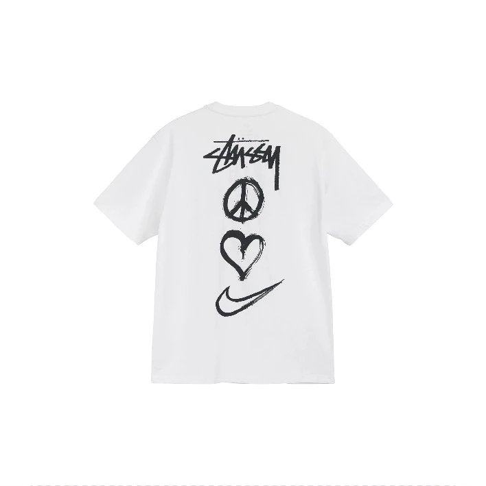 Stussy T-shirt Top Version Fashion Brand Plush Dice Summer Men's and Women's Same Style Short Sleeve T T-shirt