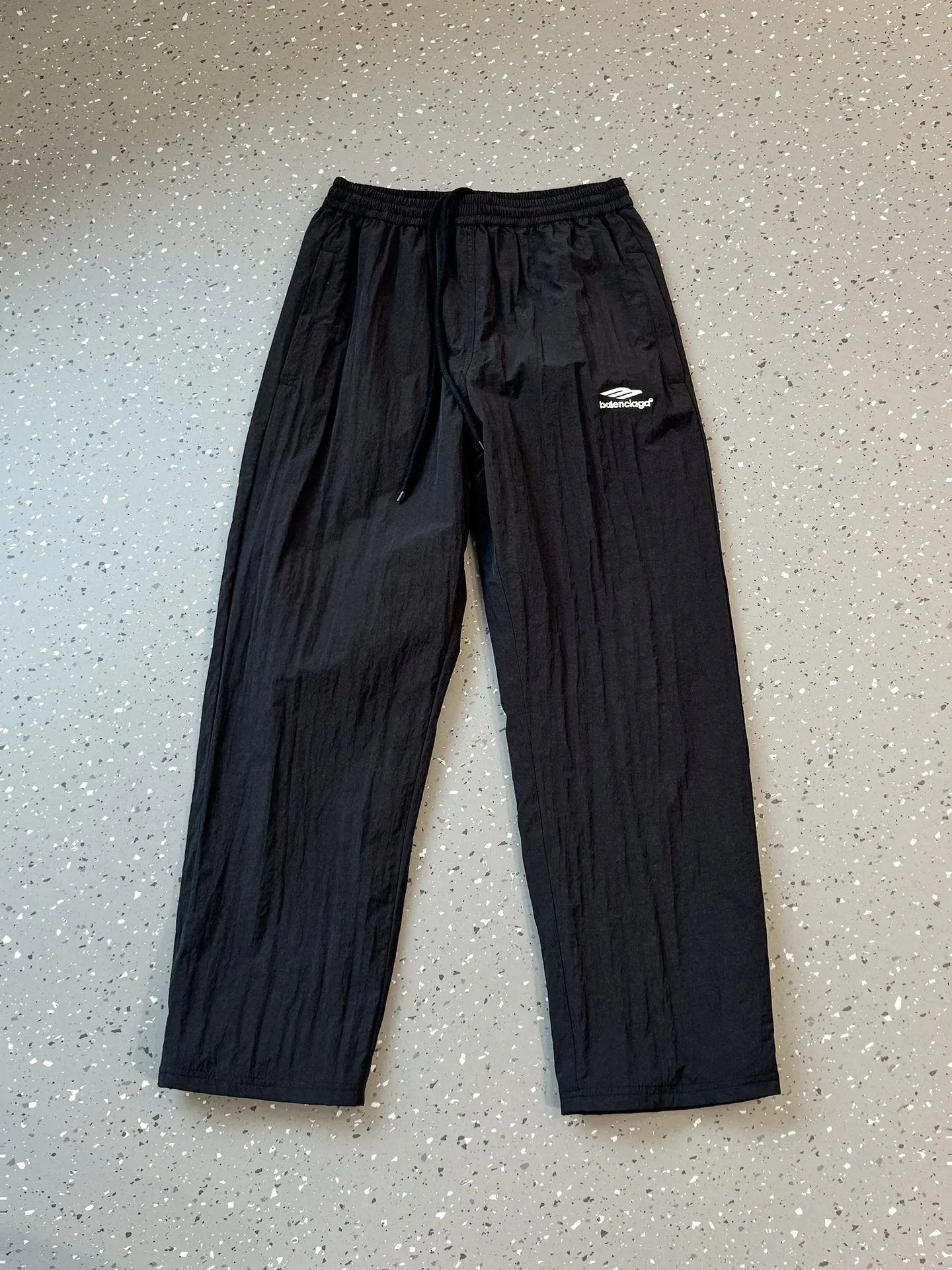 Balenciaga Sweatpants Front Letter Embroidery logo Straight-leg Sweatpants Unisex25ss Spring Summer New Loose Fit Versatile Plus Size Casual Pants