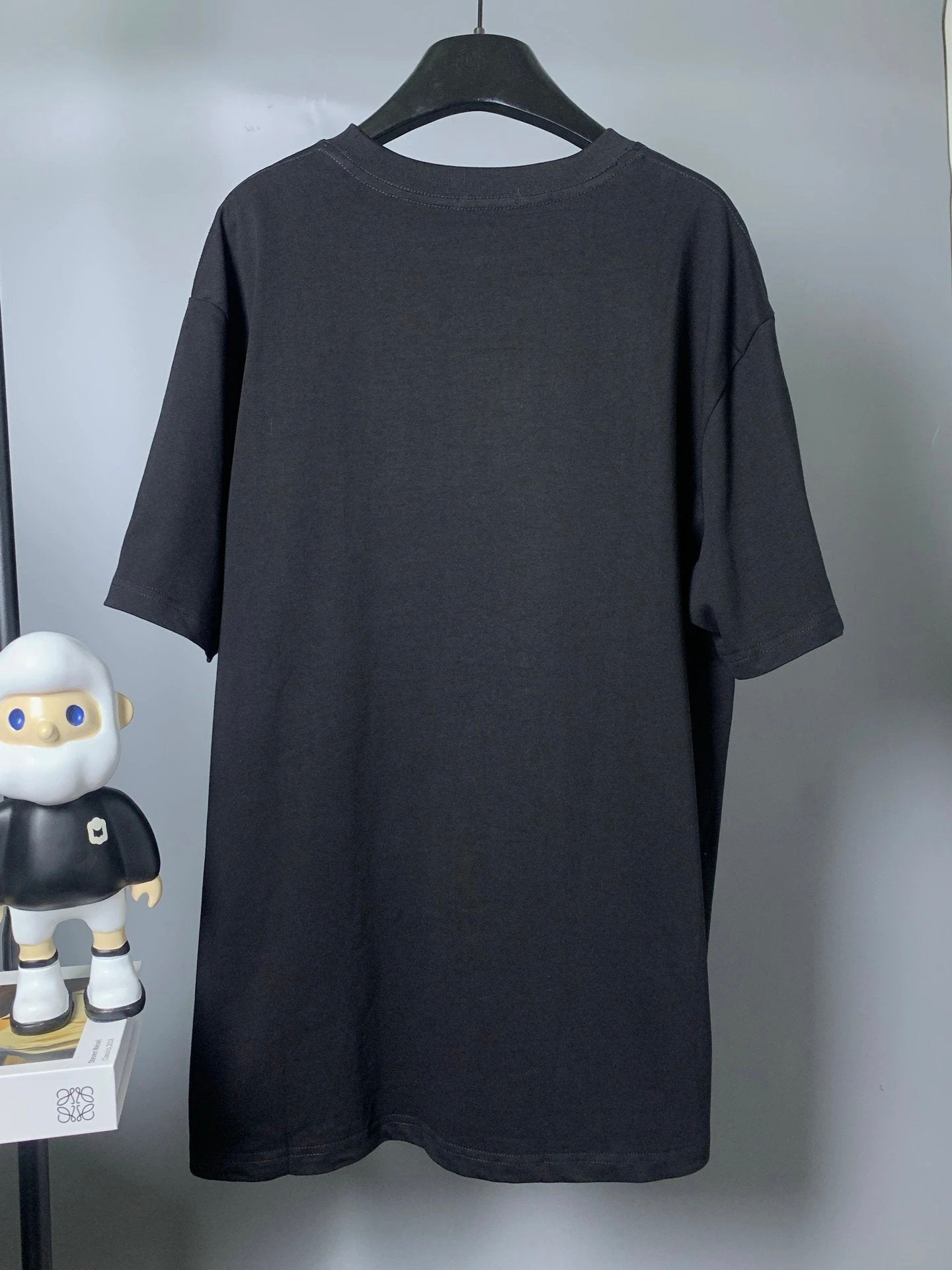 LOEWE T-shirt Chest Gradient Embroidery logo round Neck Short Sleeve25ss New Pure Cotton Unisex Style T T-shirt OS Loose Fit Base Shirt Top Half Sleeve T-Shirt