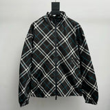 Burberry Jackets Plaid Reversible Hooded Jacket Casual Loose Hoodie Jacket Windbreaker Unisex Sports Coat os Version24ss Autumn and Winter New Products