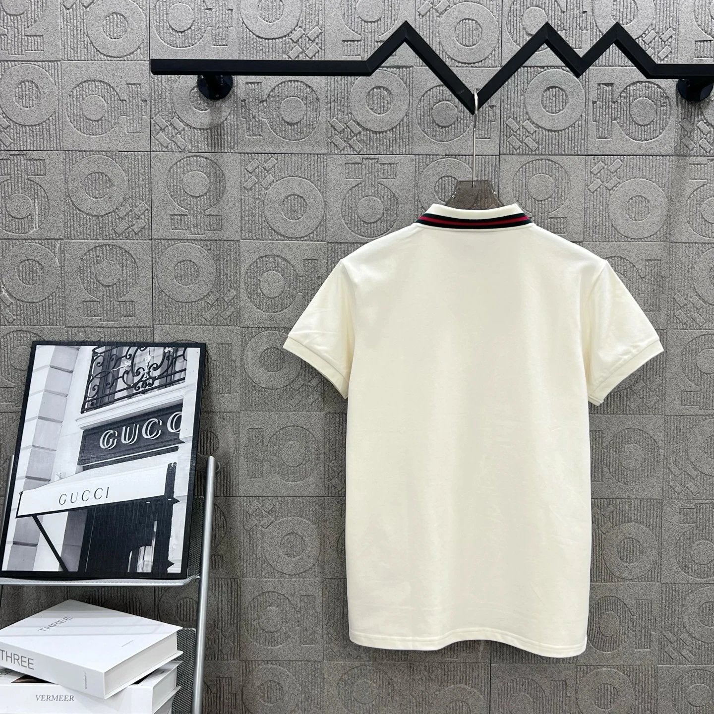 Gucci T-shirt Double-breasted G Embroidery logoPOLO Shirt Lapel Short Sleeve25ss New Unisex Summer Short Sleeve OS Loose T Business Half Sleeve Shirt Plus Size T-Shirt