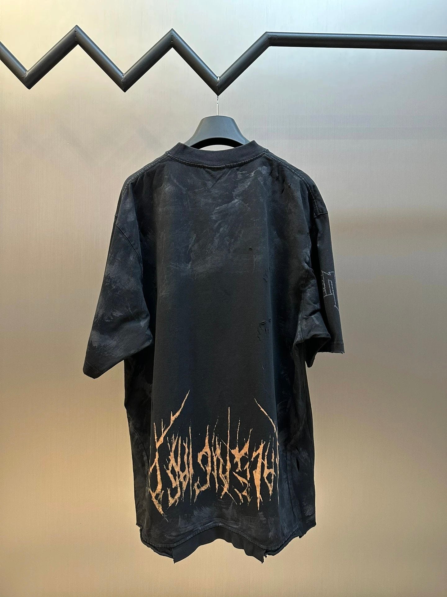 Balenciaga T-shirt Inverted Iron Tower Round Neck Short Sleeve Pure Cotton T T-shirt ins Unisex Simple Summer New Casual Base T-Shirt