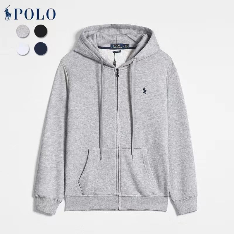 Ralph Lauren Hoodie Zipper Pullover Embroidery Sweatshirt and Sweatpants