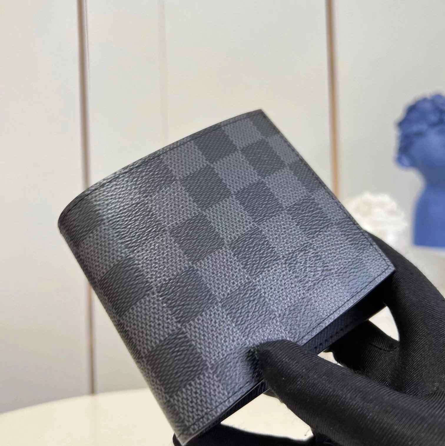 Louis Vuitton LV Wallets/Clutches Top version 【Original Quality】N63336Black Plaid】This Style DamierGraphite Wallet Chessboard Plaid Presbyopic Short Men's Wallet Coin Purse Card Holder Men's Wallet