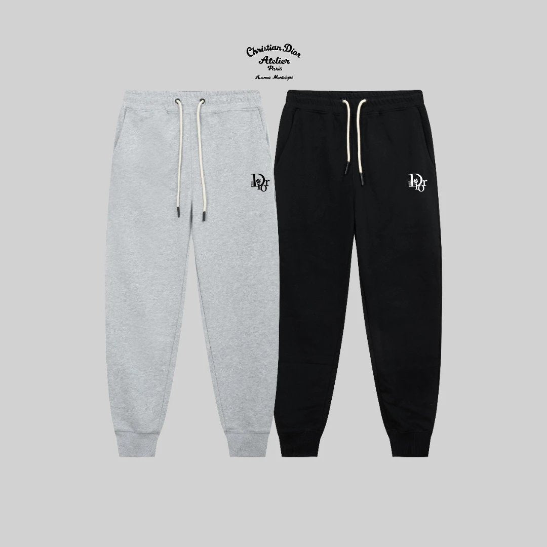 Dior Sweatpants Slim Fit Line Logo Logo Jogger Sweatpants Unisex Winter New Long Pants