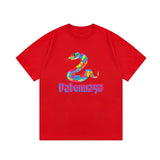 Balenciaga T-shirt Year of the Snake Limited Edition Letter Print Logo Logo Crew Neck Short Sleeve25ss New Pure Cotton Unisex Style T T-shirt OS Loose Fit Base Shirt Top Half Sleeve T-Shirt