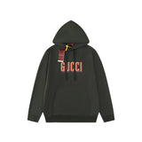 Gucci Hoodie New Style Double Image Letter Print logo Hooded Sweatshirt Jacket Top Unisex Sports Casual OS Loose fit versatile style