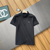 Armani T-shirt Chest Logo logo Embroidery POLO Shirt Lapel Short Sleeve25ss New Unisex Summer Short Sleeve OS Loose T Business Half Sleeve Shirt Plus Size T-Shirt