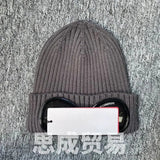 CP Company Hat New Rib CP Hat Glasses Autumn and Winter Knitted Hat Men and Women Outdoor Keep Warm Couple WINTER Eye Protection Warm