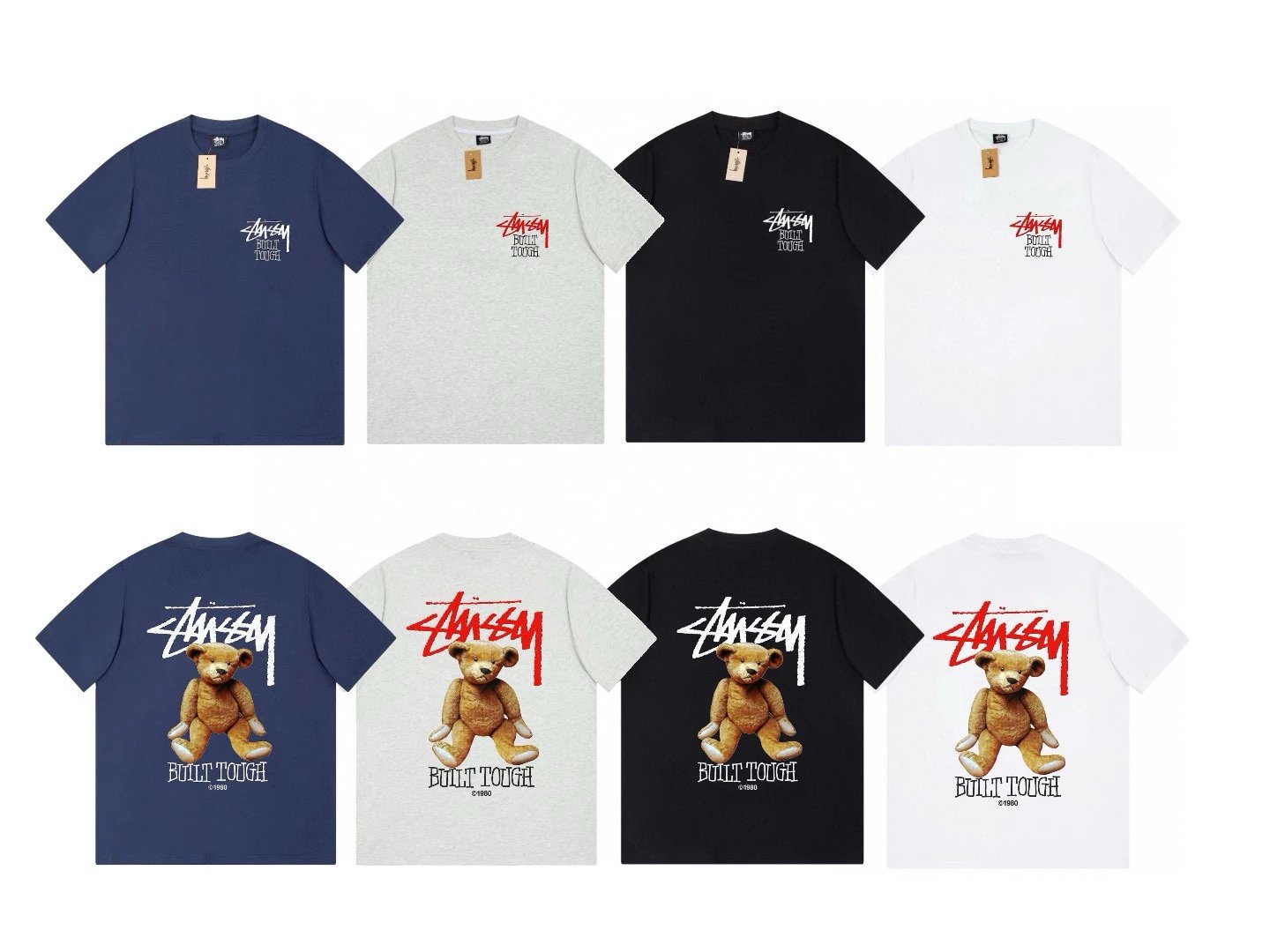 Stussy T-shirt Top Version Maychao2023Joint Fashion Brand Printing Loose Men's and Women's Same High Street Short Sleeve T T-shirt