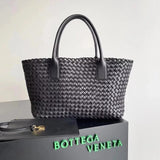 Bottega Veneta Women's Bag Top version 【Surrogate Shopping Edition】New Arrival MiniCabat Limited Mini Basket Tote Cabat Woven Bag Portable Shopping Basket Bag Woven Vegetable Basket New Woven Shopping Basket Bag Treasure Dish Jia Woven Oversized Shopping