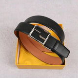 FENDI Belt Top version New Belt Men's First Layer Cowhide Business Casual Belt