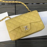 Chanel Women's Bag Top version 【Surrogate Shopping Version Genuine Goods Leather】l Classic CF Large Package mini20cm1116CF Fang Fat Flap Bag Original Sheepskin Women's Bag Chain Bag Crossbody Bag Caviar Cowhide CF20cm