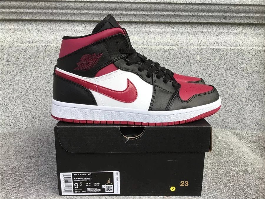 Air Jordan 1 Mid shoes New All-Match Trendy Men's Casual Sports Shoes