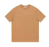 LOEWE T-shirt Classic Chest Embroidery logo round Neck Short Sleeve25ss New Pure Cotton Unisex Style T T-shirt OS Loose Fit Base Shirt Top Half Sleeve T-Shirt