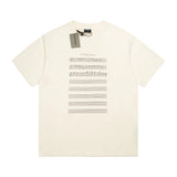 Balenciaga T-shirt Chest Music Note Print logo round Neck Short Sleeve25ss New pure cotton T Unisex T-Shirt OS Drop Shoulder Loose Fit Base Shirt Top T-Shirt Short Sleeve