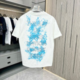 Louis Vuitton LV T-shirt Backside Alphabet Number Dot Print logo round Neck Short Sleeve25ss New pure cotton T Unisex T-Shirt OS Loose Fit Base Shirt Top Half Sleeve T-Shirt