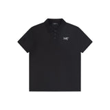 Arc'teryx T-shirt Chest Bird Pattern logo Embroidery POLO Shirt Lapel Short Sleeve25ss New Unisex Summer Short Sleeve OS Loose T Business Half Sleeve Shirt Plus Size T-Shirt