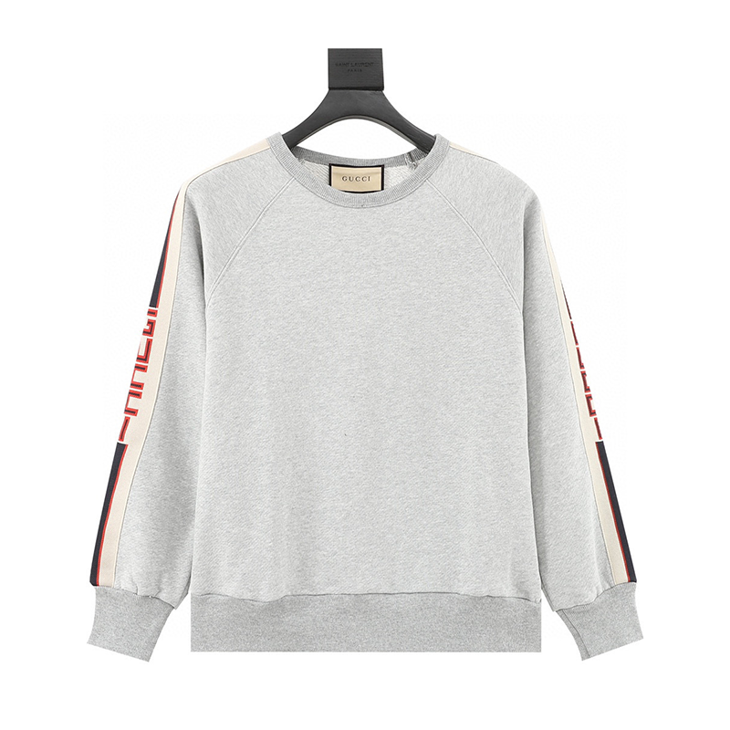 Gucci Hoodie Classic Side Ribbon round Neck Sweater for Men and Women