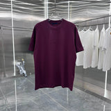 Louis Vuitton LV T-shirt Chest Embossed Pattern logo round Neck Short Sleeve25ss New Pure Cotton Unisex Style T T-shirt OS Loose Fit Base Shirt Half Sleeve T-Shirt Top Half Sleeve