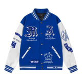 Amiri Jackets Coat 2024Autumn and Winter New Sanskrit Heavy Industry logo Embroidered Jacket for Men and Women