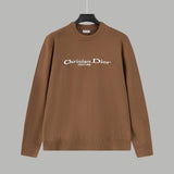 Dior Sweater Classic Letter Crew Neck Sweater Long Sleeve Pullover Thickened Lazy Style OS Loose Fit Unisex Knit Top Jacket Versatile Casual Wearable Inside and Outside