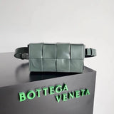 Bottega Veneta Women's Bag Top version 【Level Surrogate Shopping】New Men's Waist Bag Chest Bag Small Bag Mobile Phone Bag thebeltcassette Small Square Bag Plaid Waist Bag Chest Bag Rubik's Cube Bag8Plaid Waist Bag Men's and Women's Bags Crossbody Bag Oil