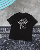 Louis Vuitton LV T-shirt Charmander Print on the Chest logo round Neck Short Sleeve25ss New pure cotton T Unisex T-Shirt OS Loose Fit Base Shirt Top Half Sleeve T-Shirt