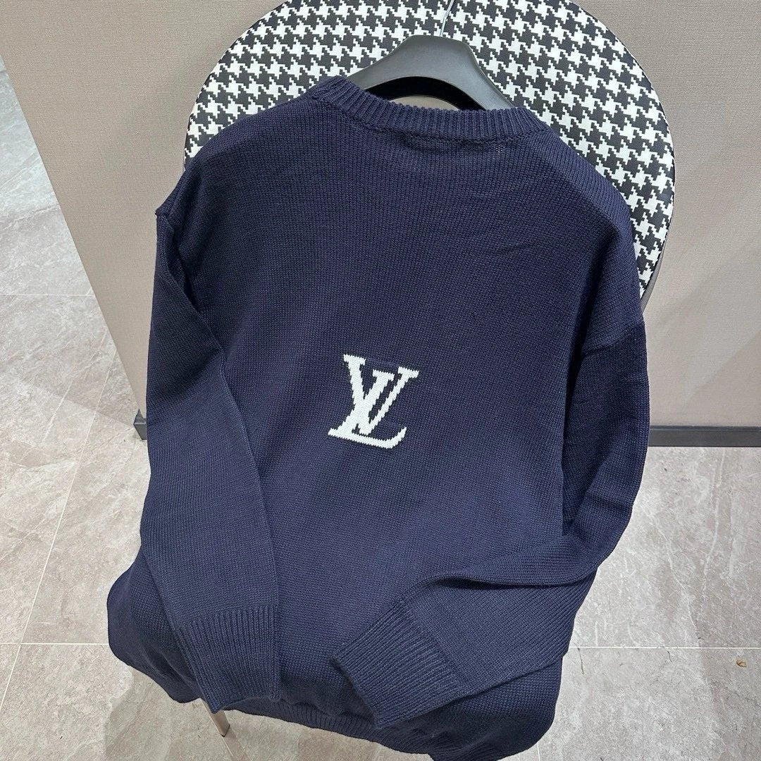 Louis Vuitton LV Sweater Zhu Yilong Style Sweater Crew Neck Unisex Couple Style Coat